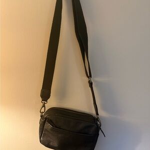 Fat Face Black Messenger Bag